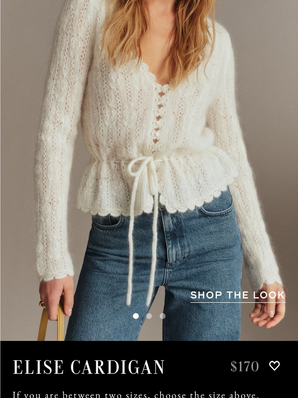 Sezane Elise Cardigan RED (not cream)